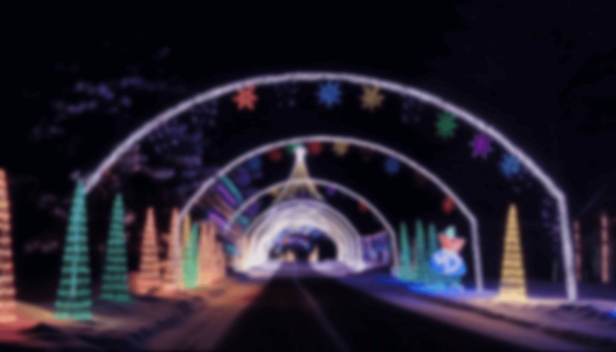 The Upstate Holiday Light Show at District Park Greenville SC